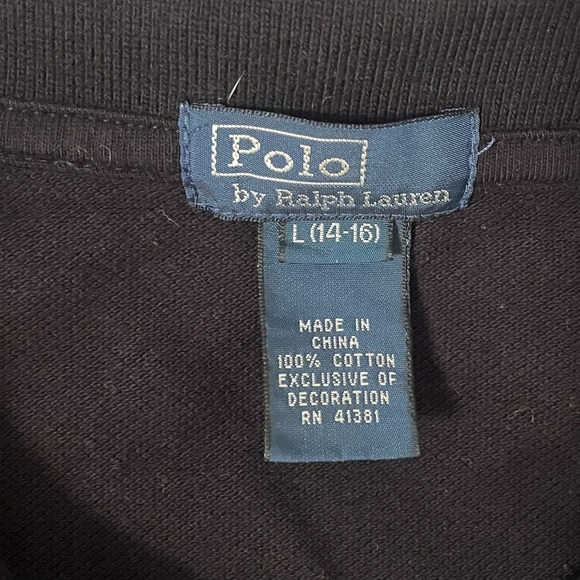 Boys Ralph Lauren Polo size L (14-16) Black - Picture 3 of 3